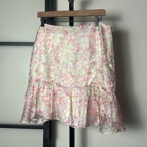 WILDFOX Sydney Skirt In White Size XL
